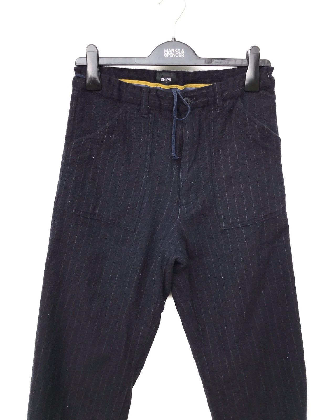 SHIPS Ships Drawstring Stripes Fatigue Trousers Pants Size US 27 - 3 Thumbnail