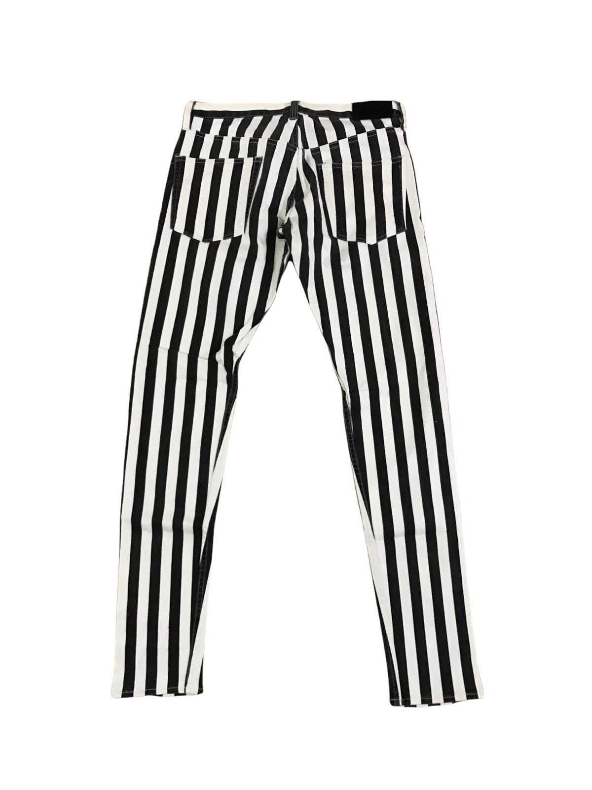 Japanese Brand × monkey time 💥Mega Rare💥Monkey Time Stripes Prisoners Skinny Pants Size US 28 / EU 44 - 2 Thumbnail
