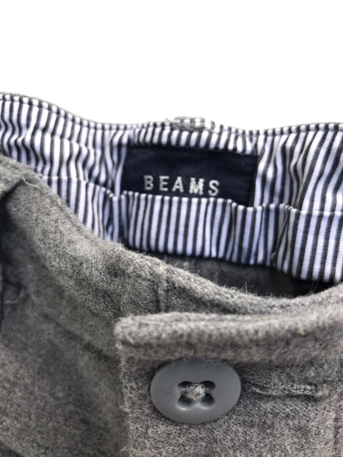 Beams Plus Beams Light Grey Minimalist Slim Fit Slack Cotton Pants Size US 30 / EU 46 - 6 Thumbnail