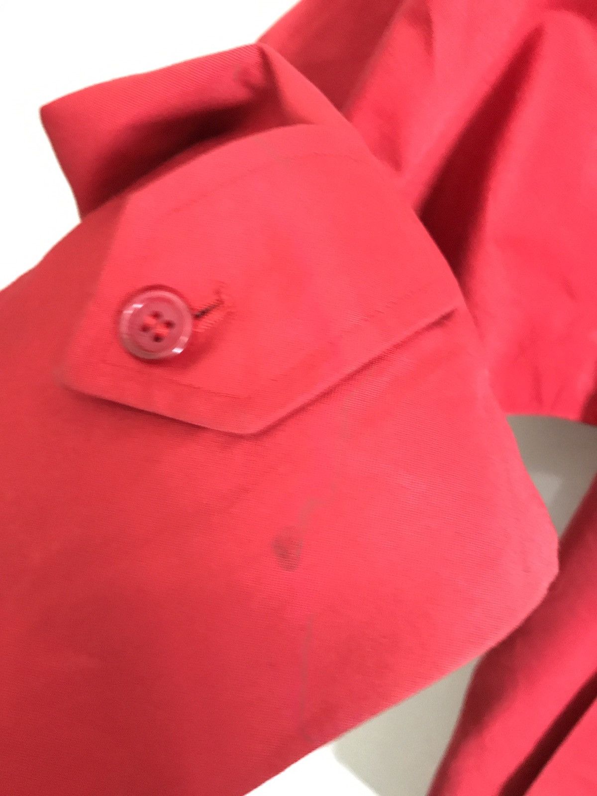 Burberry Made In England Vintage Burberry's Red Trench Coat Jacket Size US M / EU 48-50 / 2 - 11 Thumbnail