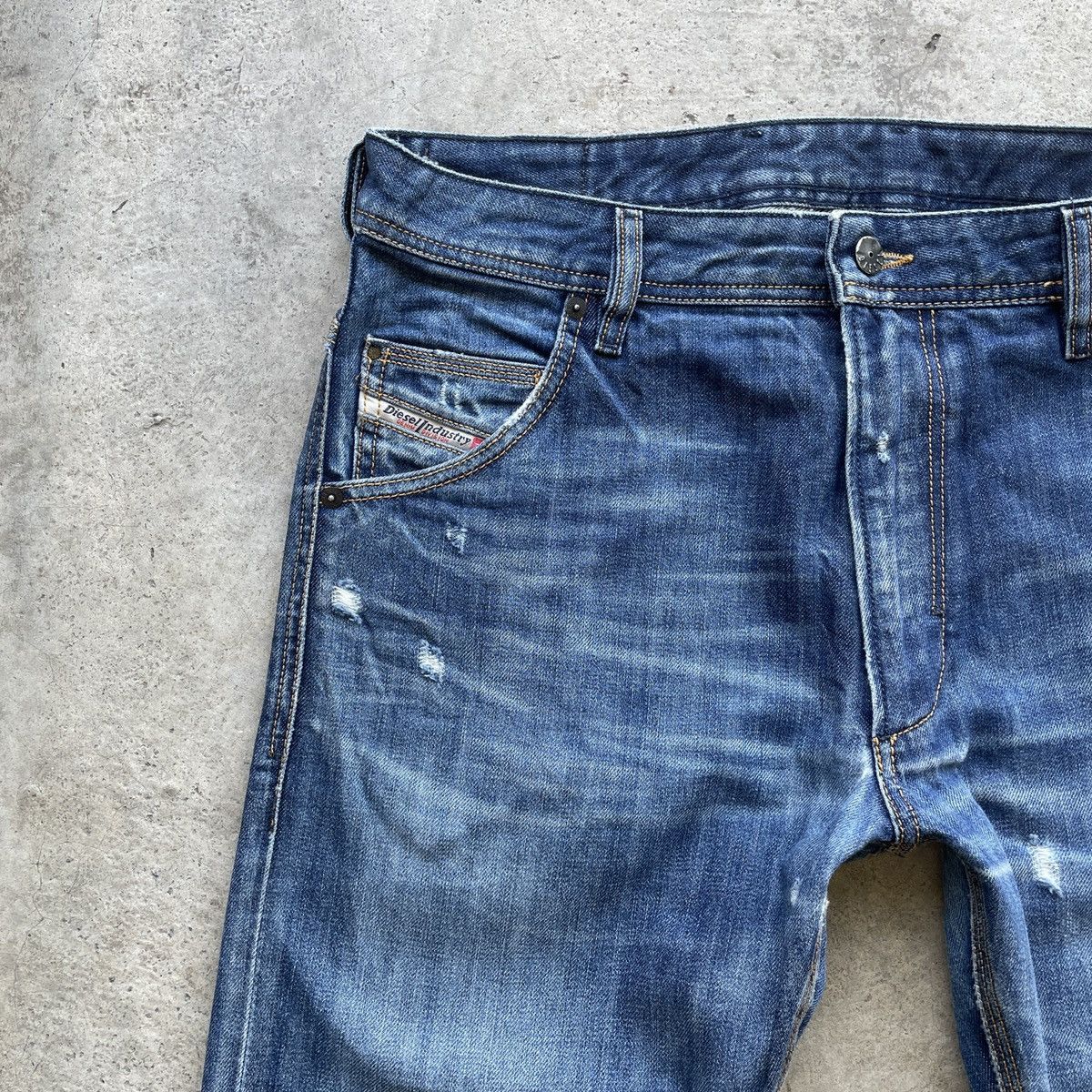 Diesel Vintage Diesel Industry Distressed Denim Jeans Pants Size US 34 / EU 50 - 3 Thumbnail