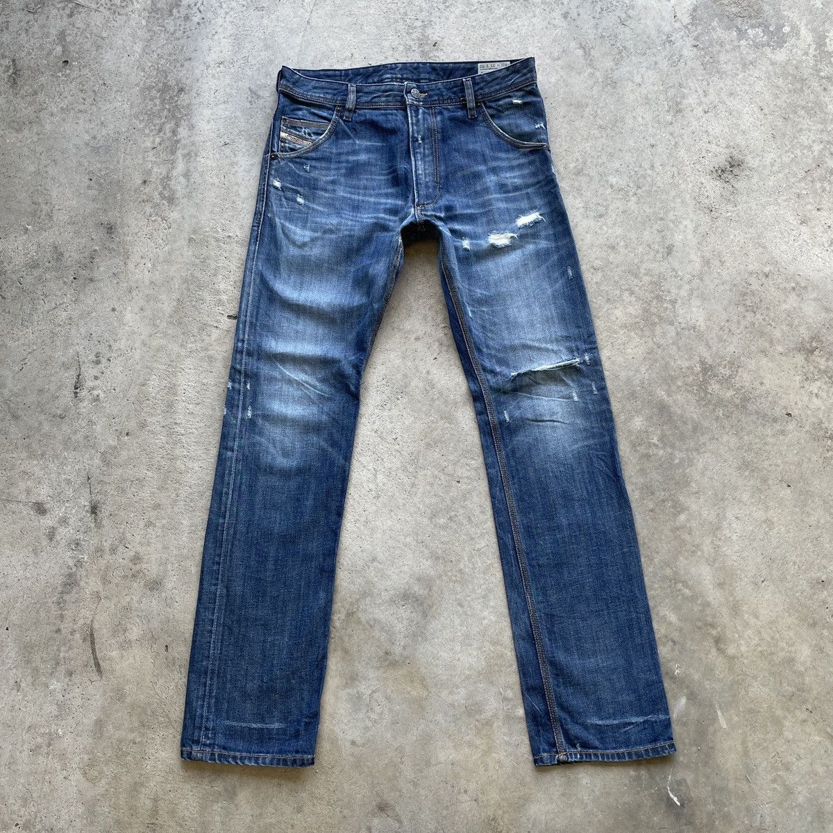 Diesel Vintage Diesel Industry Distressed Denim Jeans Pants Size US 34 / EU 50 - 1 Thumbnail