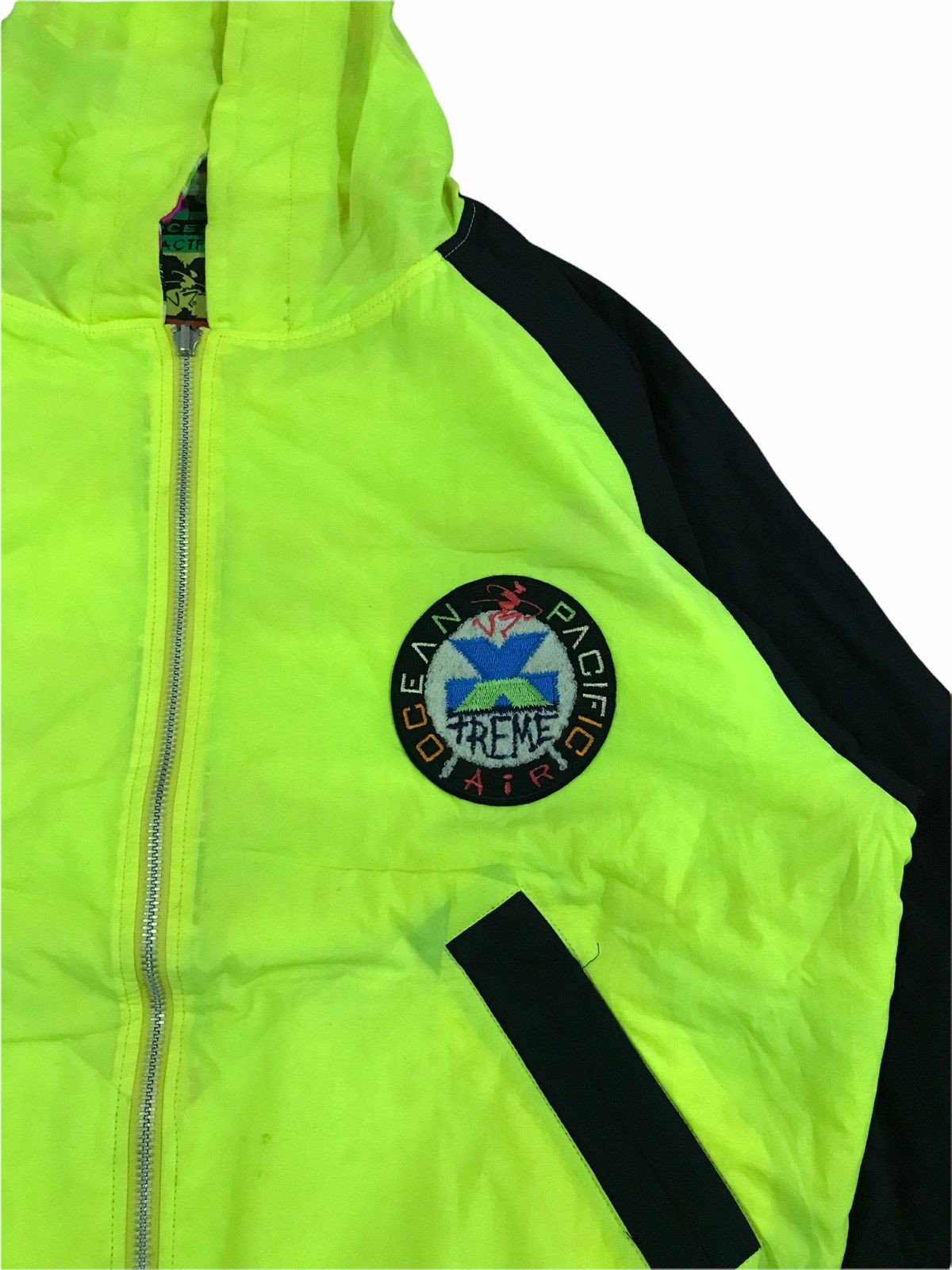 Ocean Pacific × Vintage 90s Reversible Ocean Pacific Neon Multicolour Hoodie Size US M / EU 48-50 / 2 - 8 Thumbnail