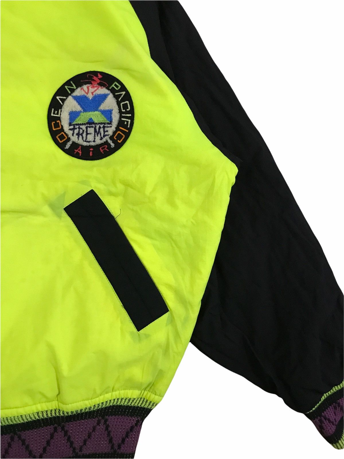 Ocean Pacific × Vintage 90s Reversible Ocean Pacific Neon Multicolour Hoodie Size US M / EU 48-50 / 2 - 9 Thumbnail