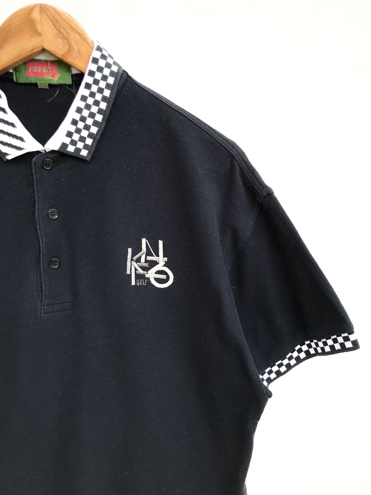 Kenzo Kenzo Golf Embroidered Logo Polo Shirts Black Size US L / EU 52-54 / 3 - 2 Thumbnail