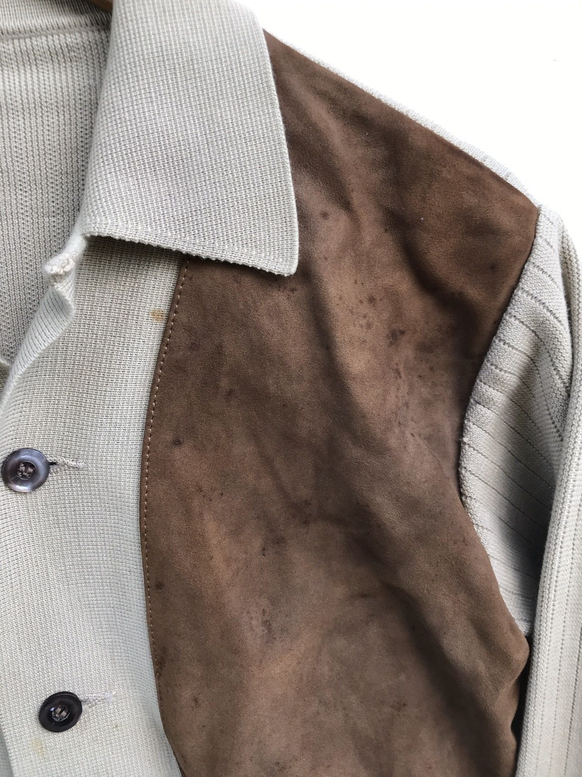 Leather × Vintage Vintage Leather Button Wool Jacket Size US S / EU 44-46 / 1 - 5 Thumbnail