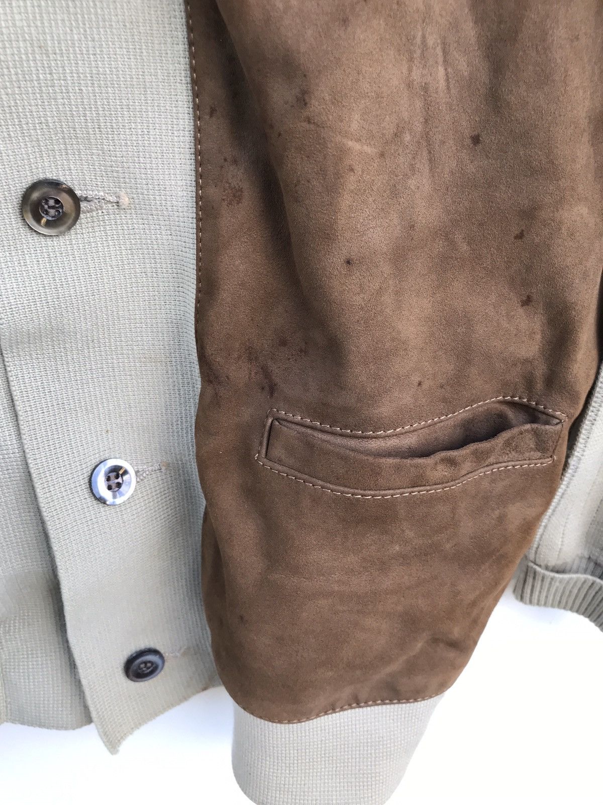 Leather × Vintage Vintage Leather Button Wool Jacket Size US S / EU 44-46 / 1 - 7 Thumbnail