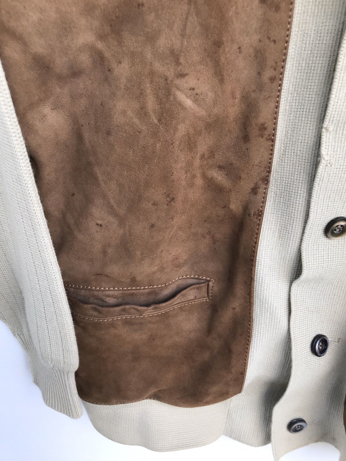 Leather × Vintage Vintage Leather Button Wool Jacket Size US S / EU 44-46 / 1 - 3 Thumbnail