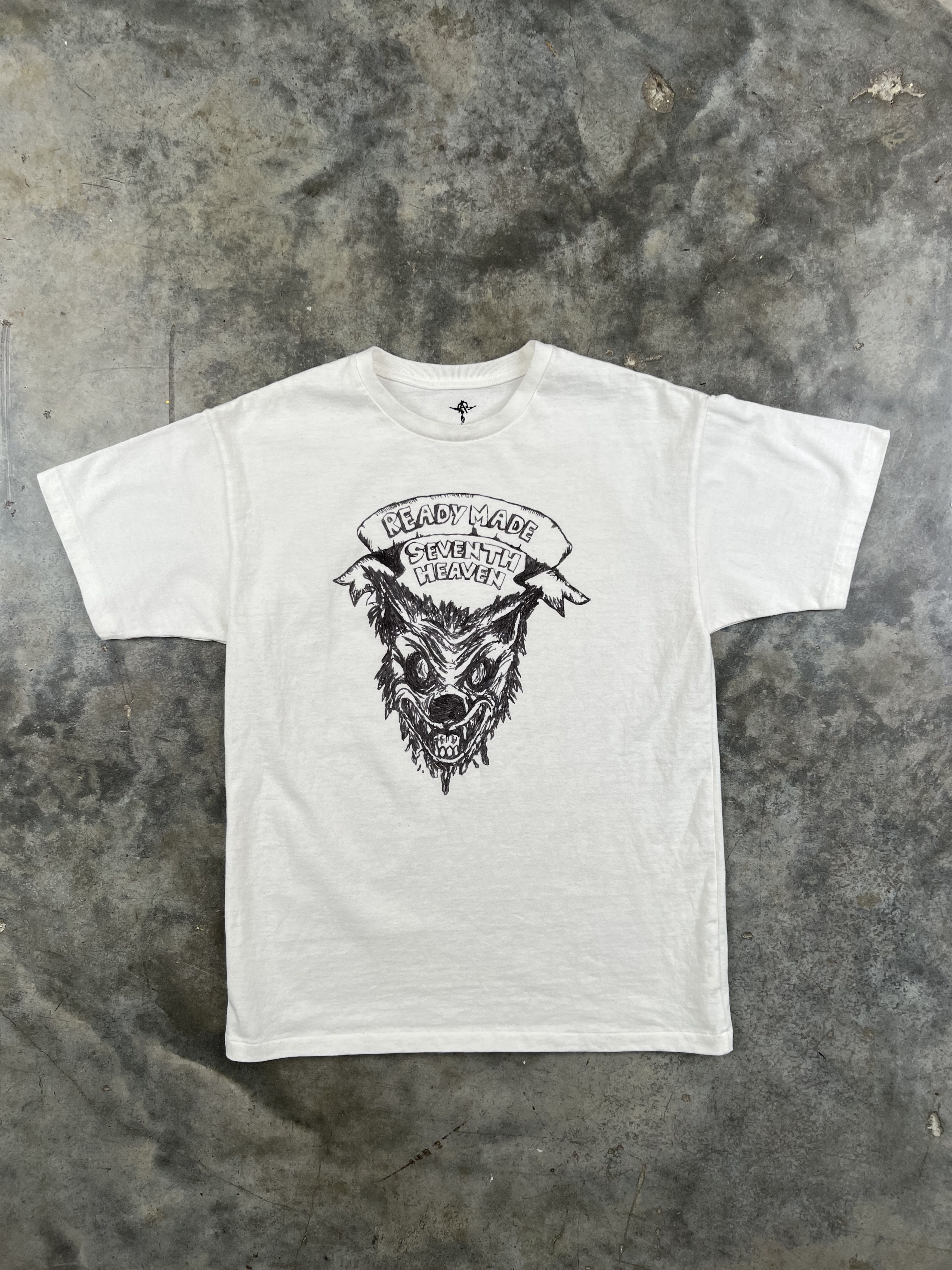 READYMADE Seventh Heaven x READYMADE Wolf Tee White Medium