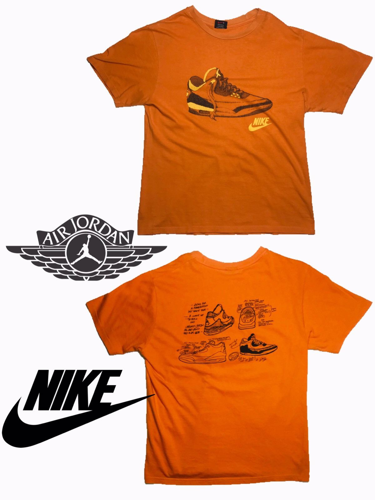 Jordan Brand Vintage 80s Nike Air Jordan 3 shirt Og of Rare travis rodman Size US M / EU 48-50 / 2 - 1 Thumbnail