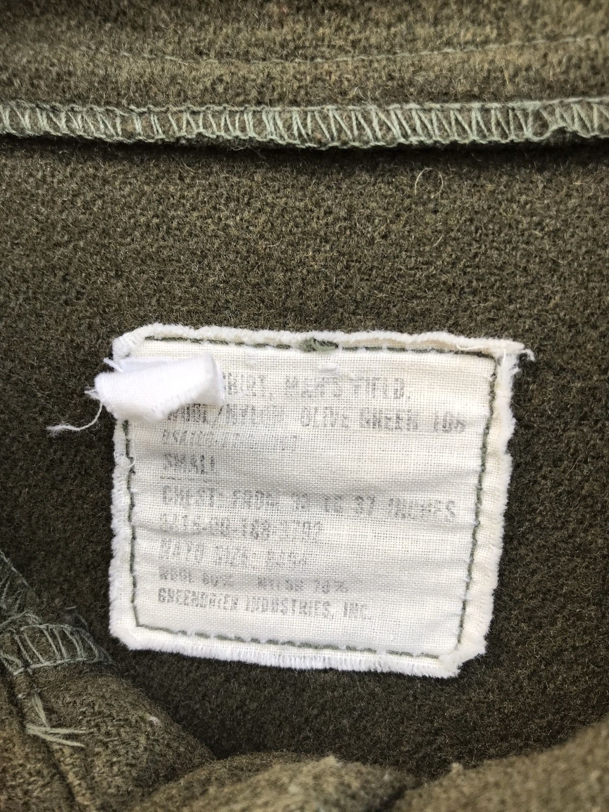 Vintage Vintage US Army Wool Green Field Button Shirts Jacket Size US S / EU 44-46 / 1 - 3 Thumbnail