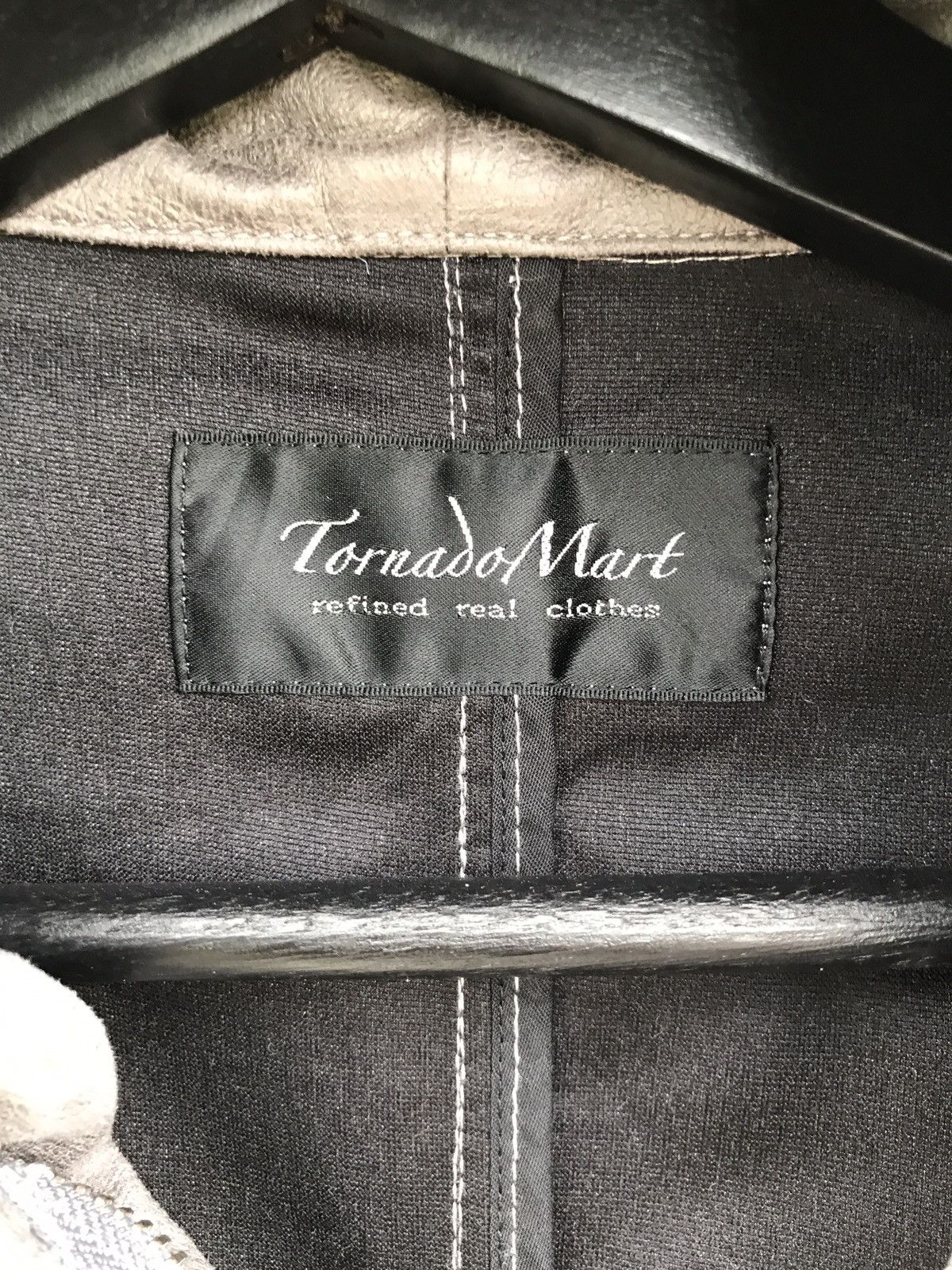 Tornado Mart Tornado Mart Suede Alien Neck Hoodie Jacket Rick Owen Style Size US XS / EU 42 / 0 - 3 Thumbnail