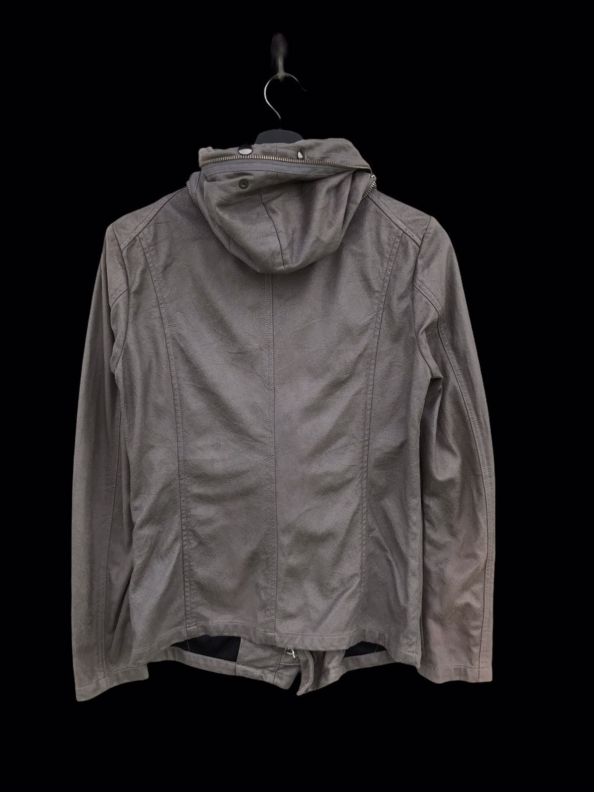 Tornado Mart Tornado Mart Suede Alien Neck Hoodie Jacket Rick Owen Style Size US XS / EU 42 / 0 - 2 Thumbnail