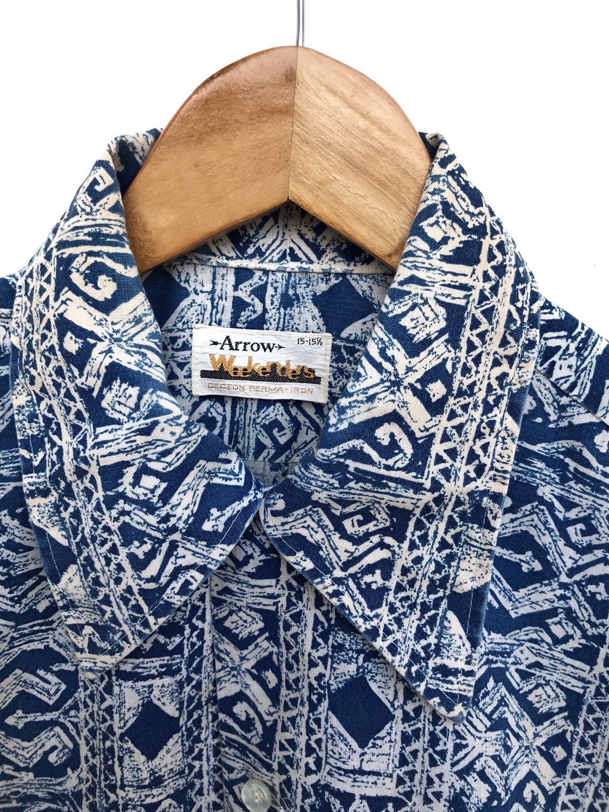 Arrow Vintage Arrow Hawaiian Button Shirts Abstract Tribal Design Size US L / EU 52-54 / 3 - 14 Thumbnail