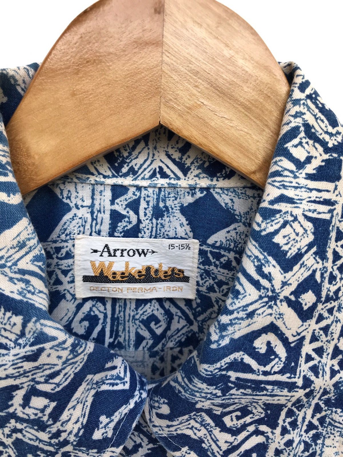 Arrow Vintage Arrow Hawaiian Button Shirts Abstract Tribal Design Size US L / EU 52-54 / 3 - 15 Thumbnail