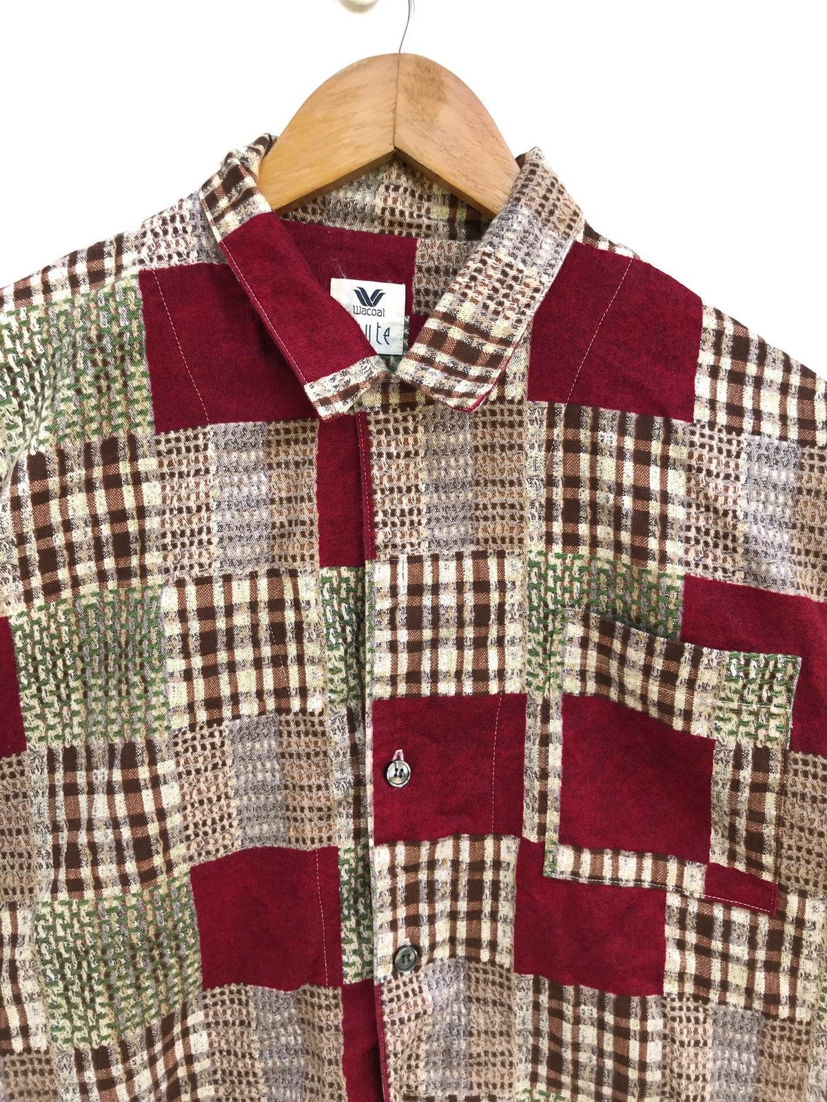 Japanese Brand Japanese Brand Wacoal Acute Patchwork Button Shirt Jacket Size US M / EU 48-50 / 2 - 3 Thumbnail