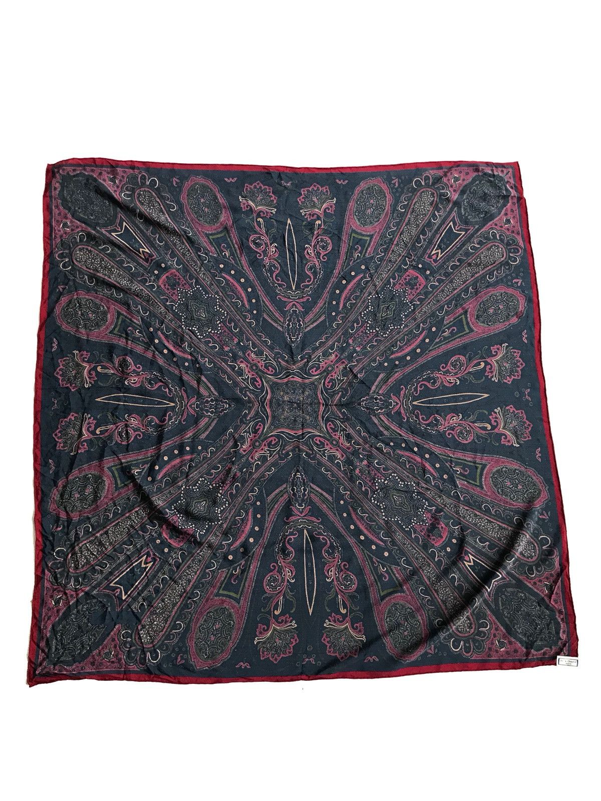 Saint Laurent Paris × Yves Saint Laurent Silk Big Scarf Size ONE SIZE - 2 Thumbnail