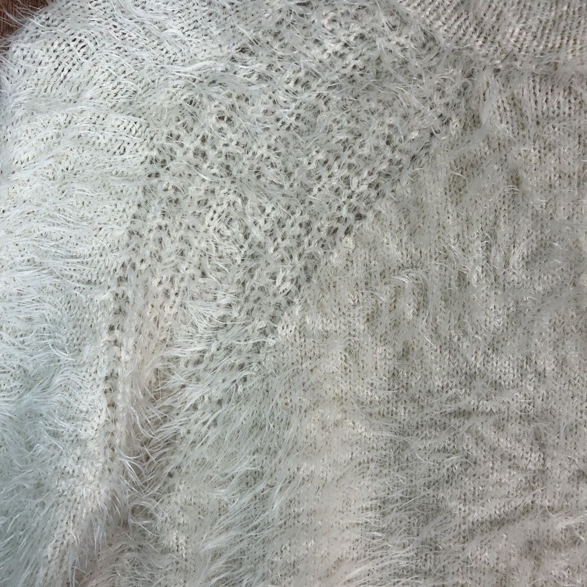 Homespun Knitwear Zara Girl Knitwear Shag Shaggy Fur Mohair #6606 Size XXS / US 00 / IT 34 - 6 Thumbnail