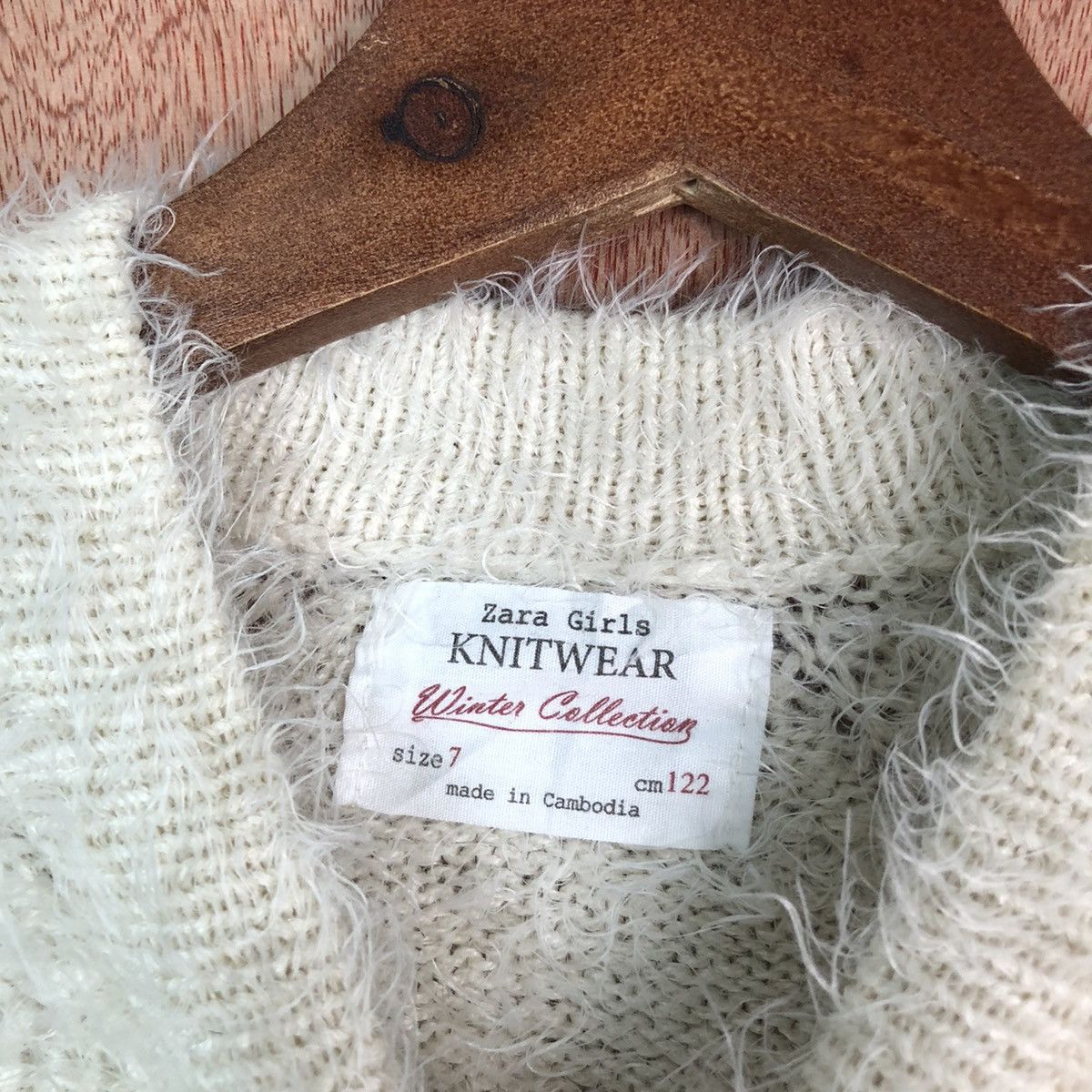 Homespun Knitwear Zara Girl Knitwear Shag Shaggy Fur Mohair #6606 Size XXS / US 00 / IT 34 - 7 Thumbnail