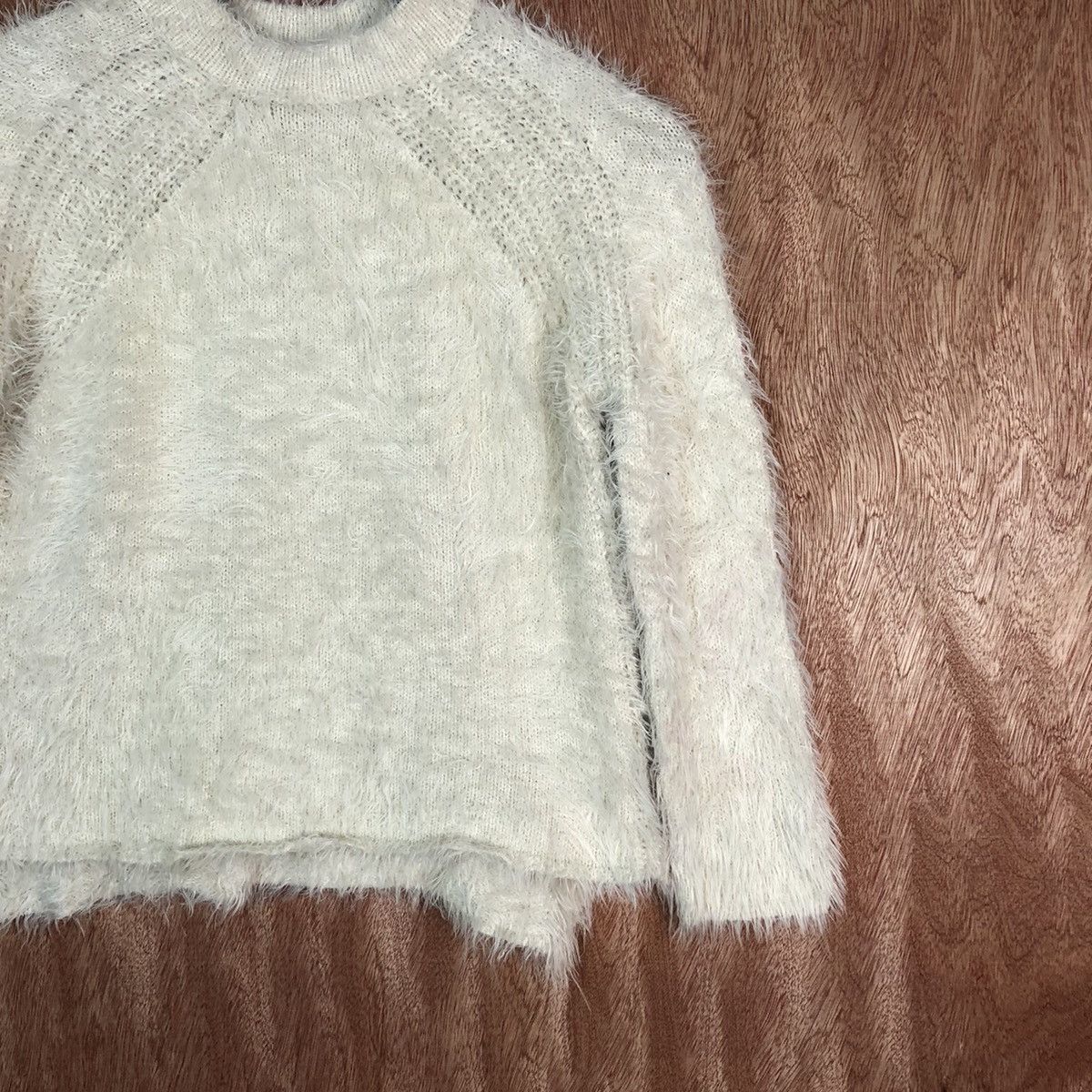 Homespun Knitwear Zara Girl Knitwear Shag Shaggy Fur Mohair #6606 Size XXS / US 00 / IT 34 - 3 Thumbnail