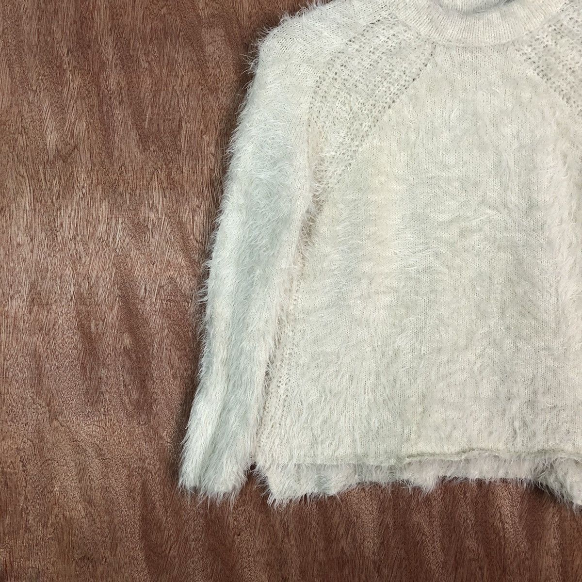 Homespun Knitwear Zara Girl Knitwear Shag Shaggy Fur Mohair #6606 Size XXS / US 00 / IT 34 - 2 Thumbnail