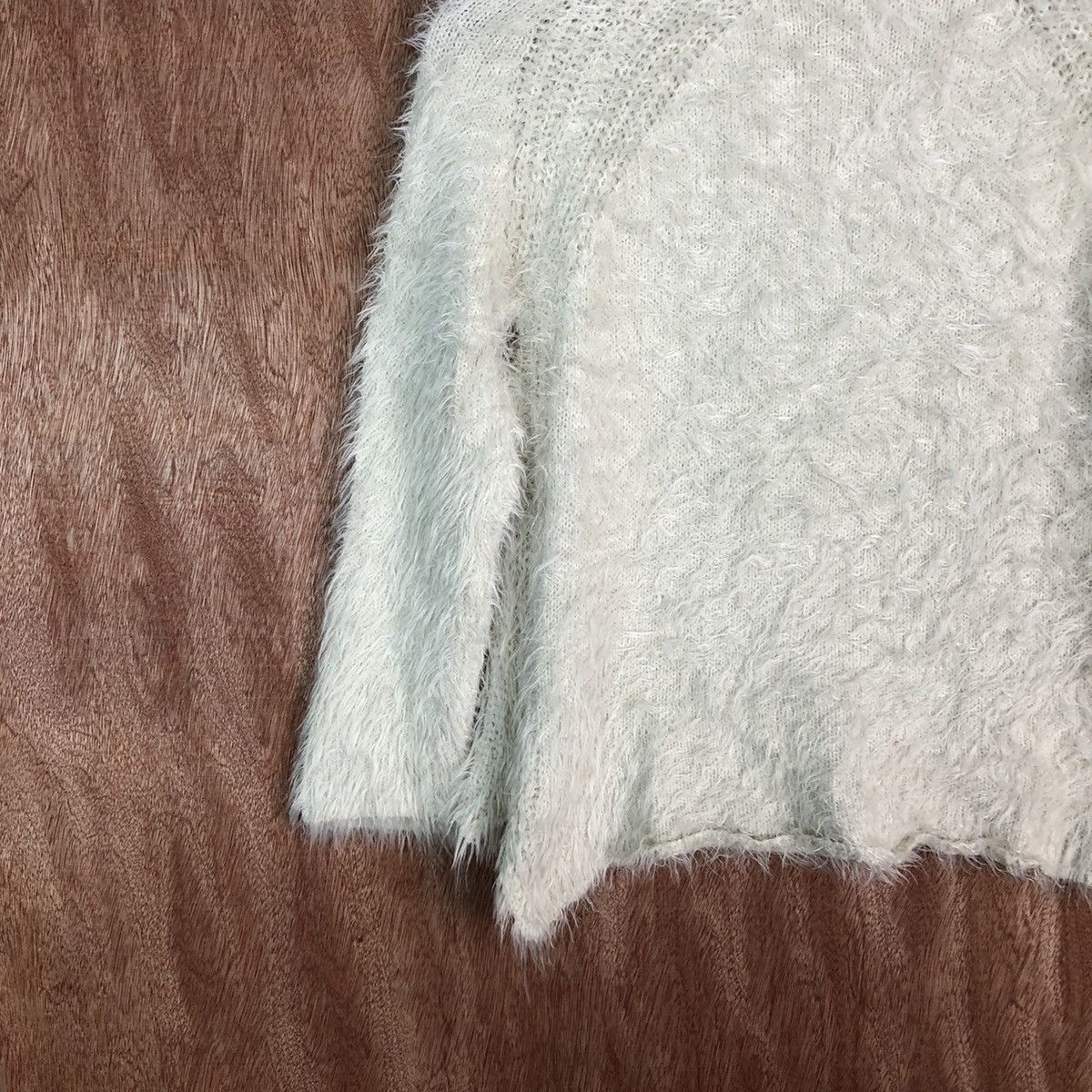 Homespun Knitwear Zara Girl Knitwear Shag Shaggy Fur Mohair #6606 Size XXS / US 00 / IT 34 - 10 Thumbnail