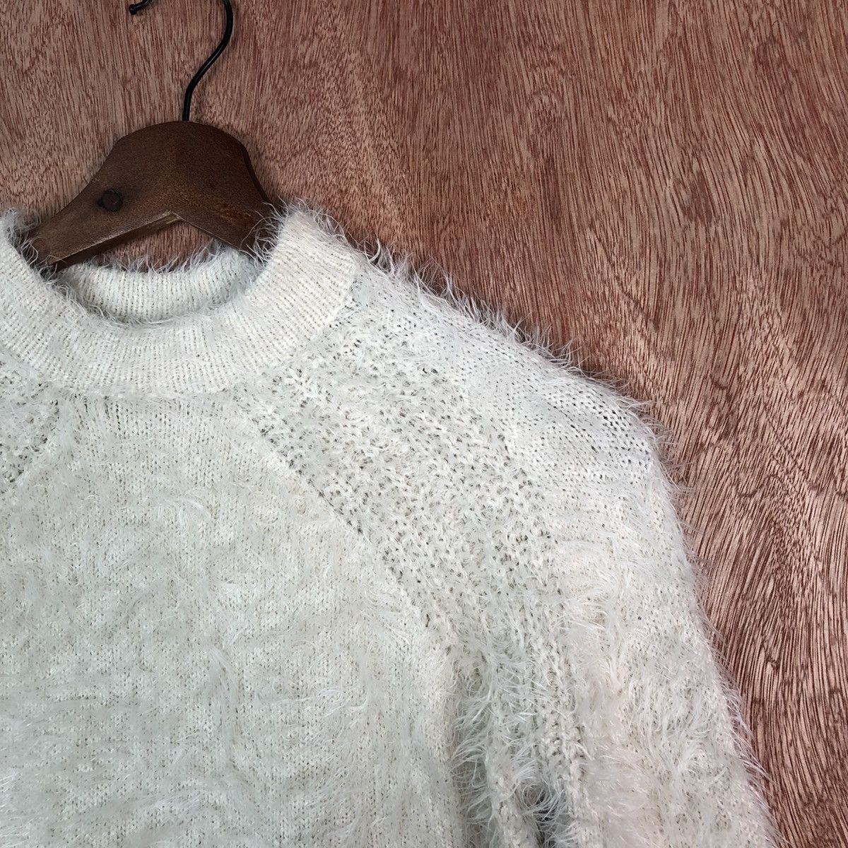 Homespun Knitwear Zara Girl Knitwear Shag Shaggy Fur Mohair #6606 Size XXS / US 00 / IT 34 - 5 Thumbnail