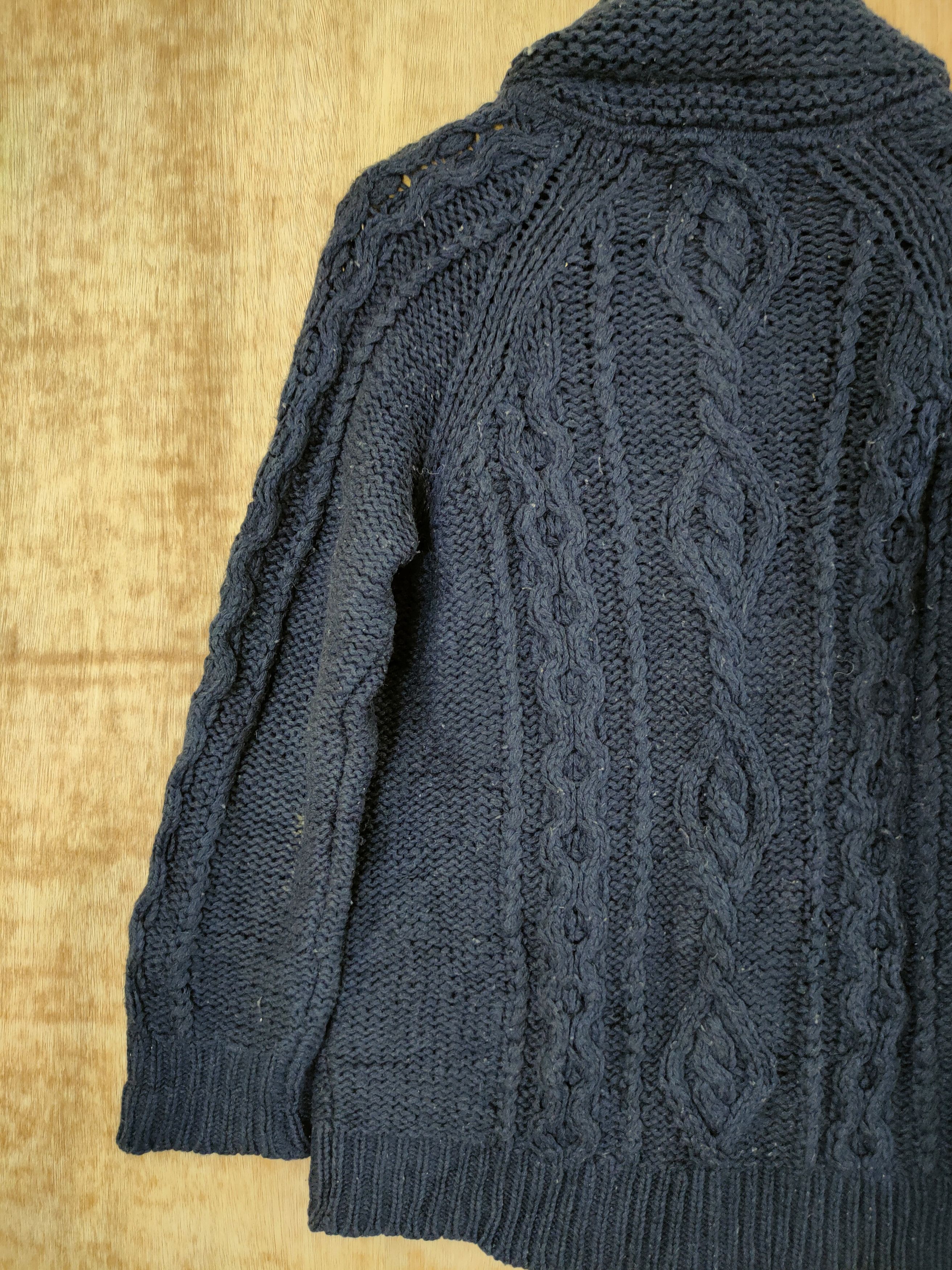Aran Isles Knitwear × Japanese Brand Lab Works aran isle cable knitwear cardigan japan #46-677 Size US L / EU 52-54 / 3 - 10 Thumbnail
