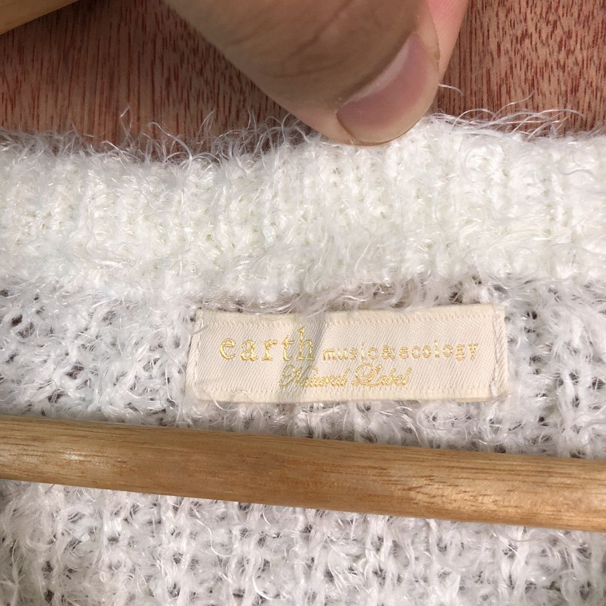 Homespun Knitwear Earth Music Econology Shag Shaggy Fur Mohair Knitwear #6615 Size US S / EU 44-46 / 1 - 7 Thumbnail