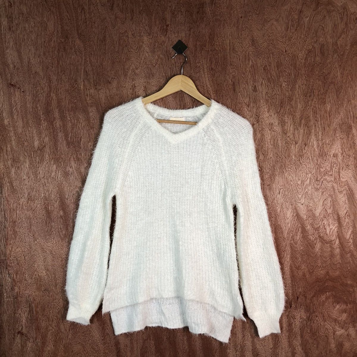 Homespun Knitwear Earth Music Econology Shag Shaggy Fur Mohair Knitwear #6615 Size US S / EU 44-46 / 1 - 1 Thumbnail