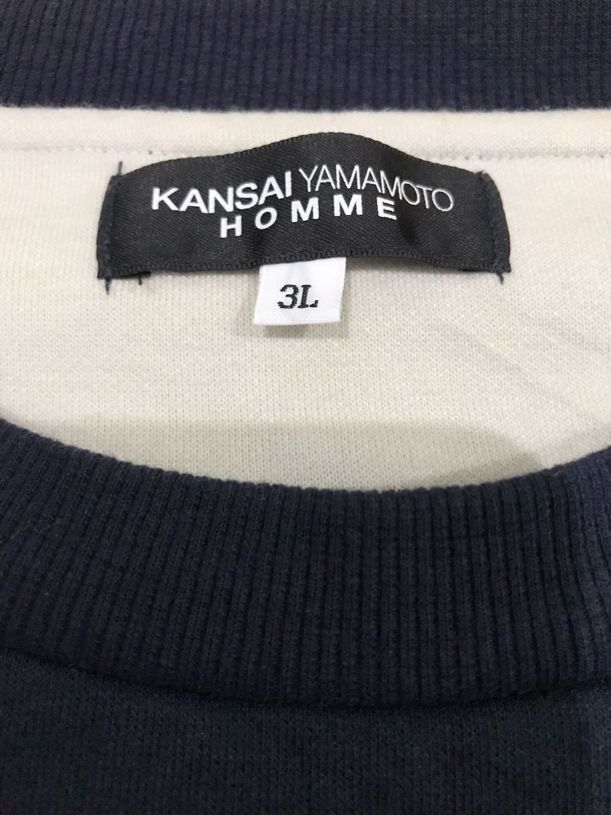 Kansai Yamamoto Kansai Yamamoto Homme Navy Chest Logo Spell Out Sweatshirt Size US L / EU 52-54 / 3 - 4 Thumbnail