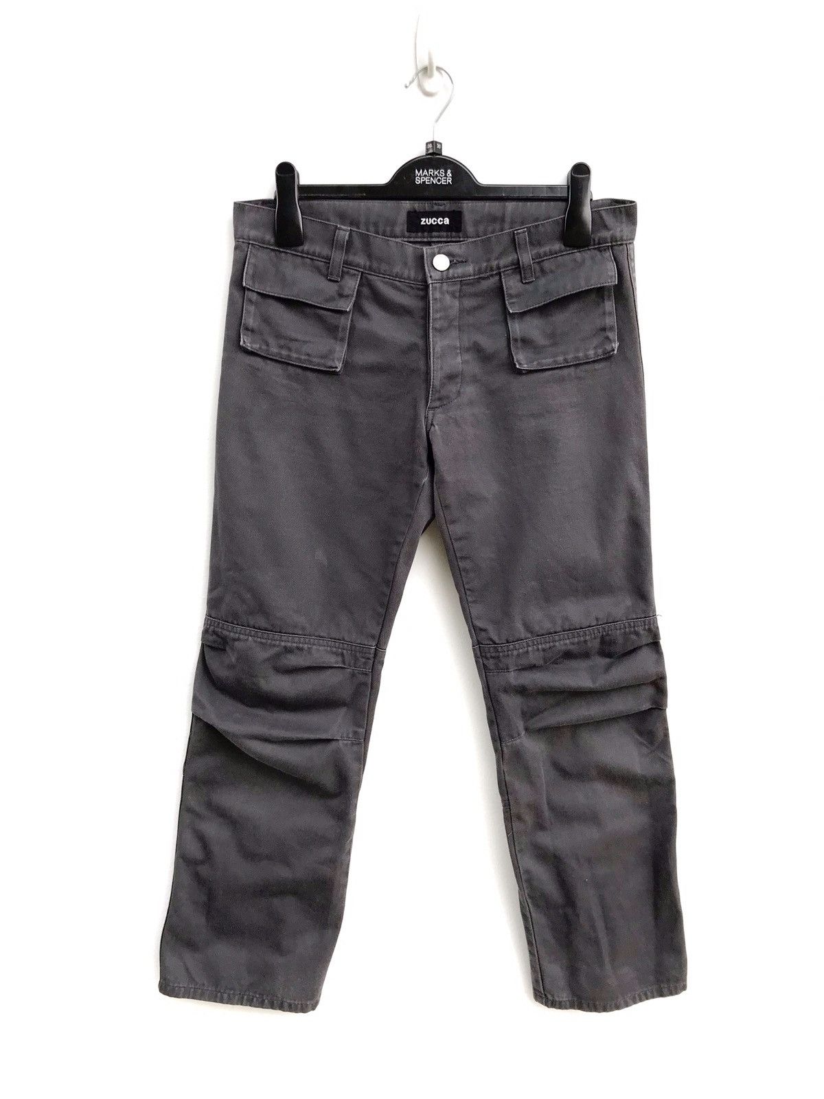 CABANE de ZUCCa Zucca Double Knee Military Cropped Trousers Pants Size US 30 / EU 46 - 3 Thumbnail