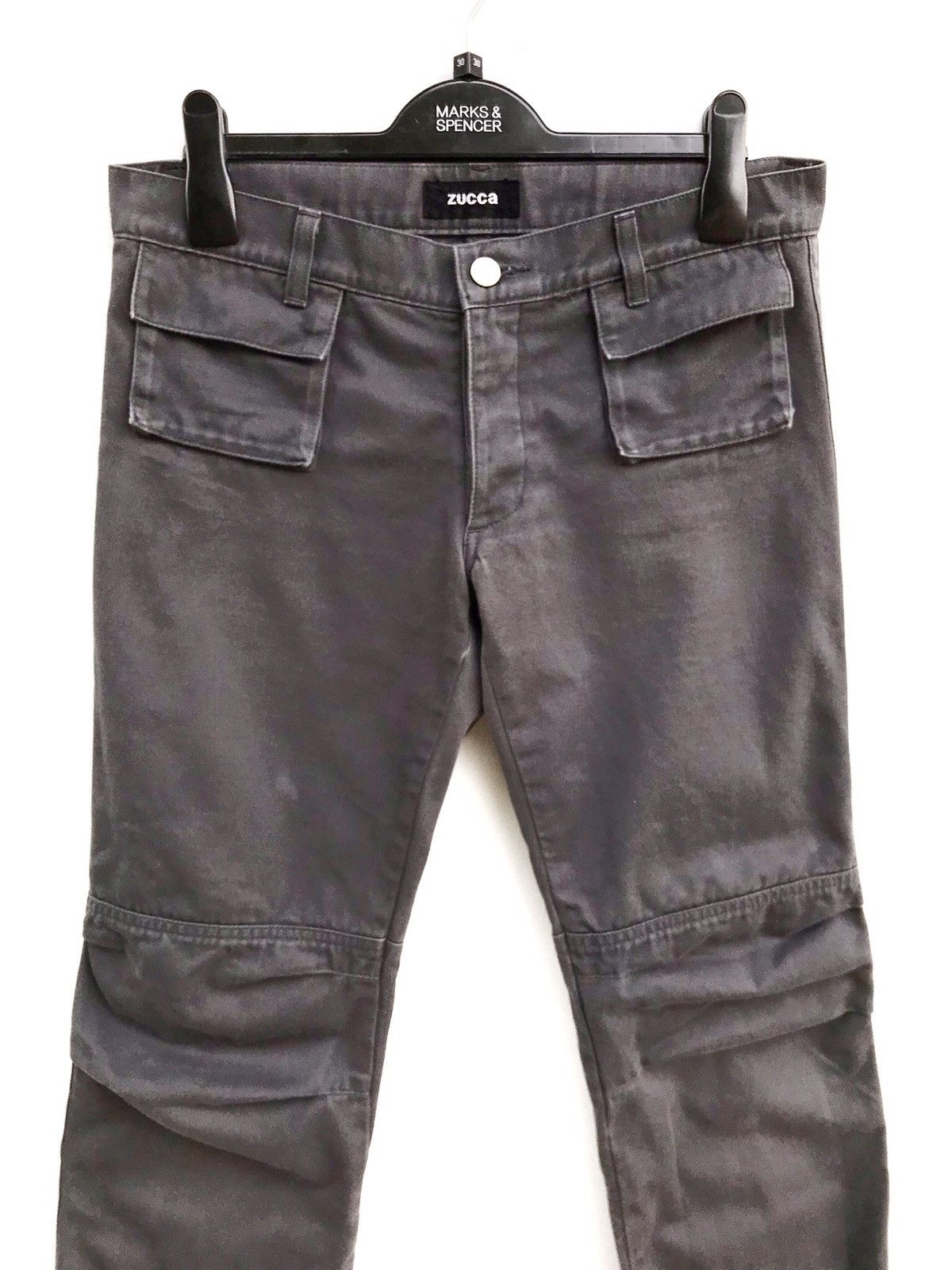 CABANE de ZUCCa Zucca Double Knee Military Cropped Trousers Pants Size US 30 / EU 46 - 4 Thumbnail