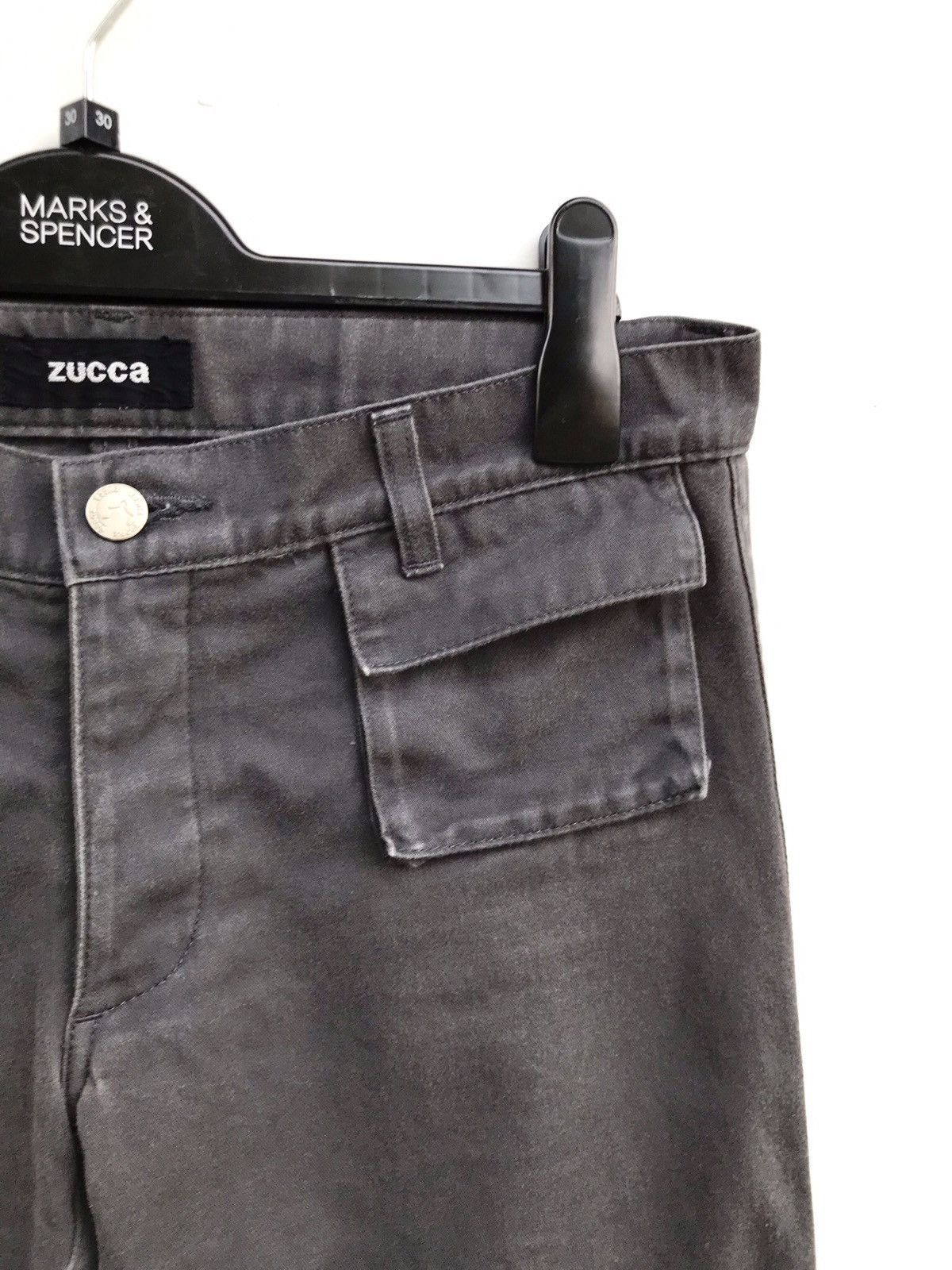 CABANE de ZUCCa Zucca Double Knee Military Cropped Trousers Pants Size US 30 / EU 46 - 7 Thumbnail