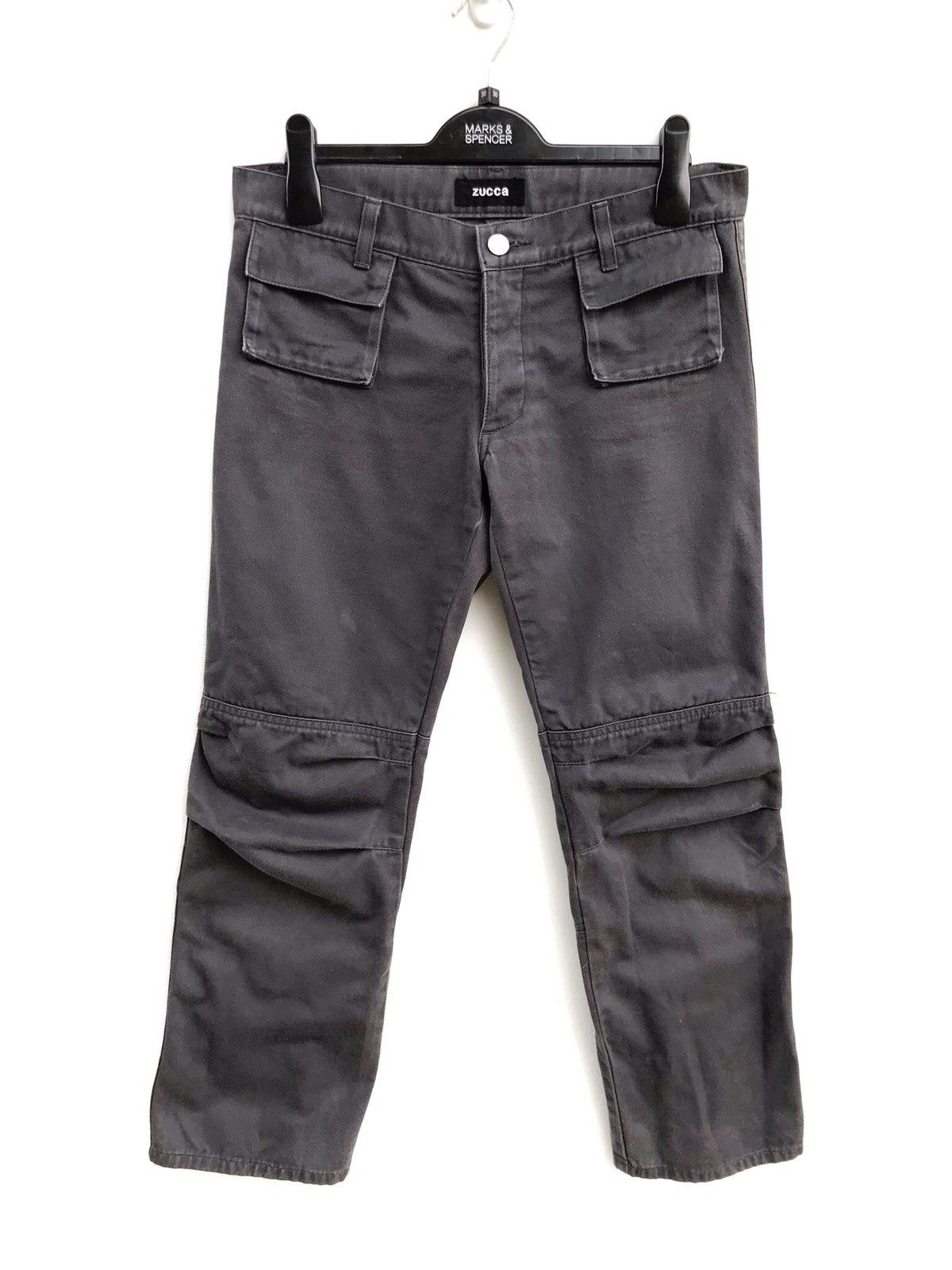 CABANE de ZUCCa Zucca Double Knee Military Cropped Trousers Pants Size US 30 / EU 46 - 1 Thumbnail