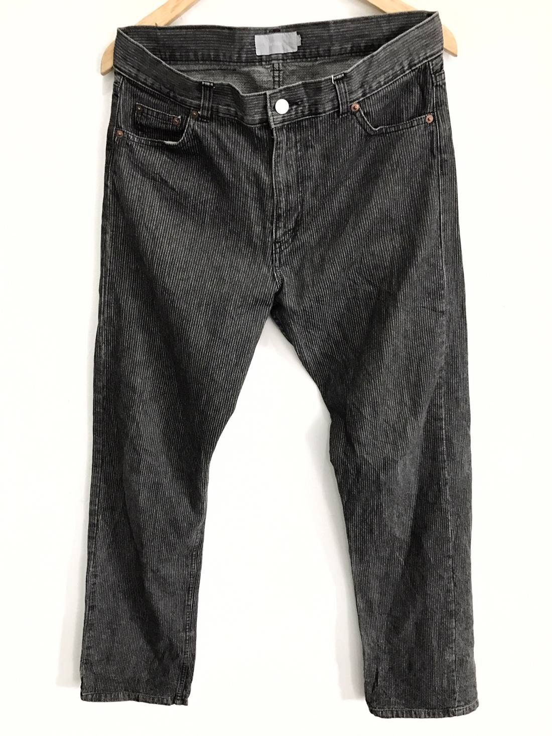 Japanese Brand Japanese Brand DEVILOCK Stripes Hickory Black Pants Size US 33 - 2 Thumbnail