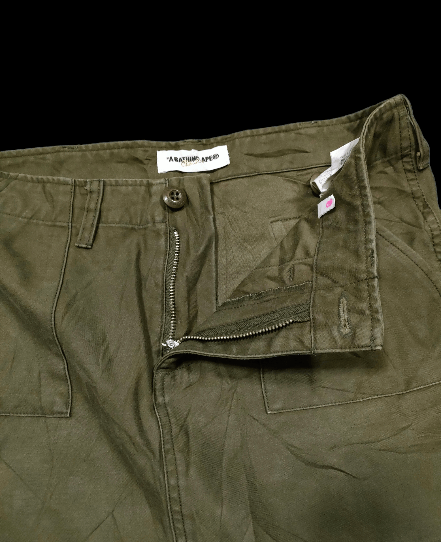 Bape Bape Olive Green Skirt Size 29" - 6 Thumbnail