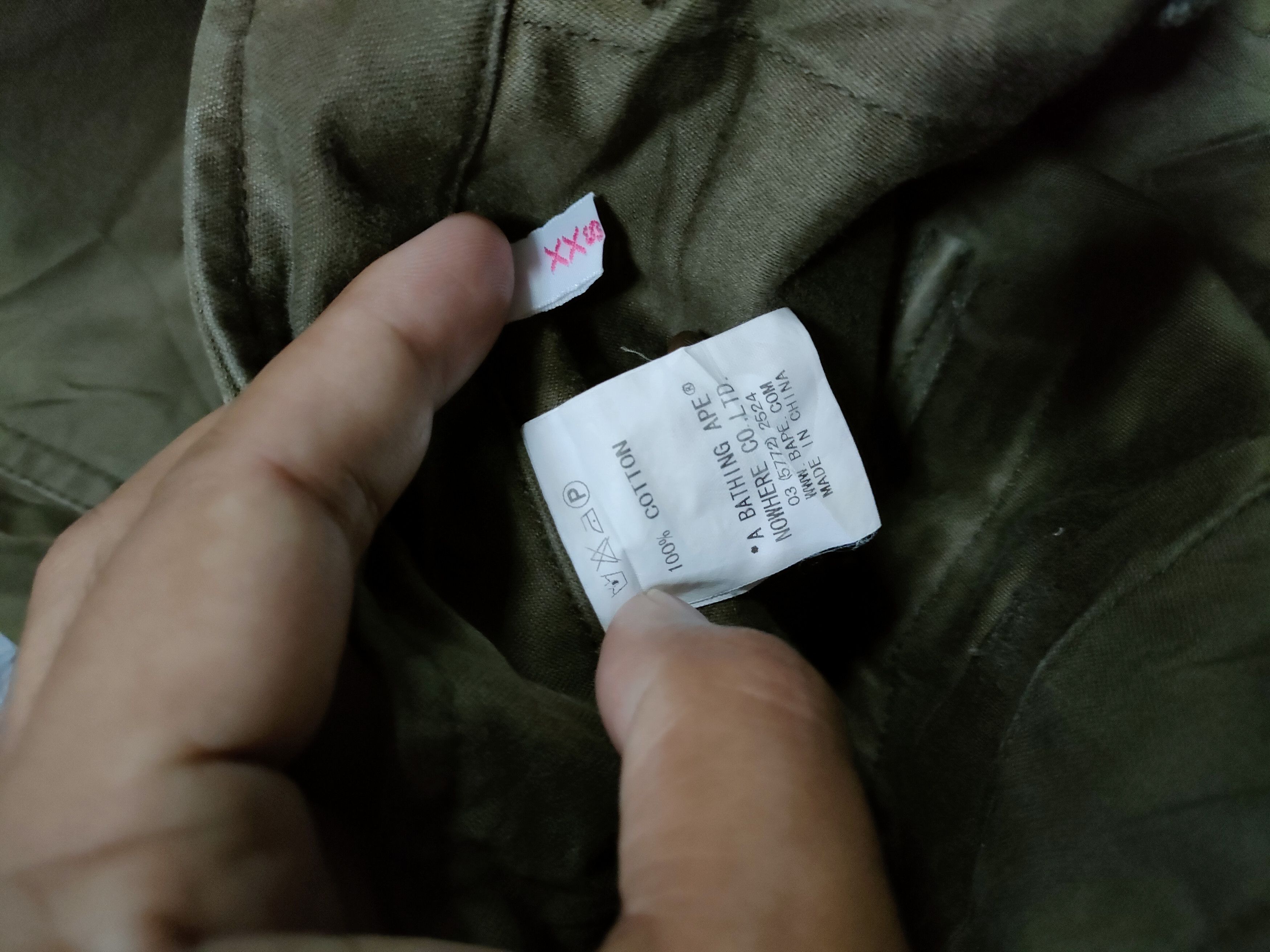 Bape Bape Olive Green Skirt Size 29" - 3 Thumbnail