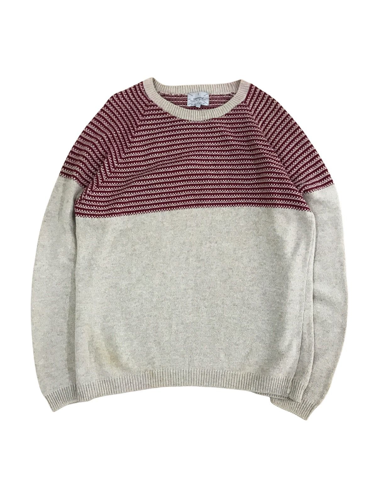 Topman Topman Made In Britain Hand Knit Sweater Nice Design Size US L / EU 52-54 / 3 - 1 Thumbnail