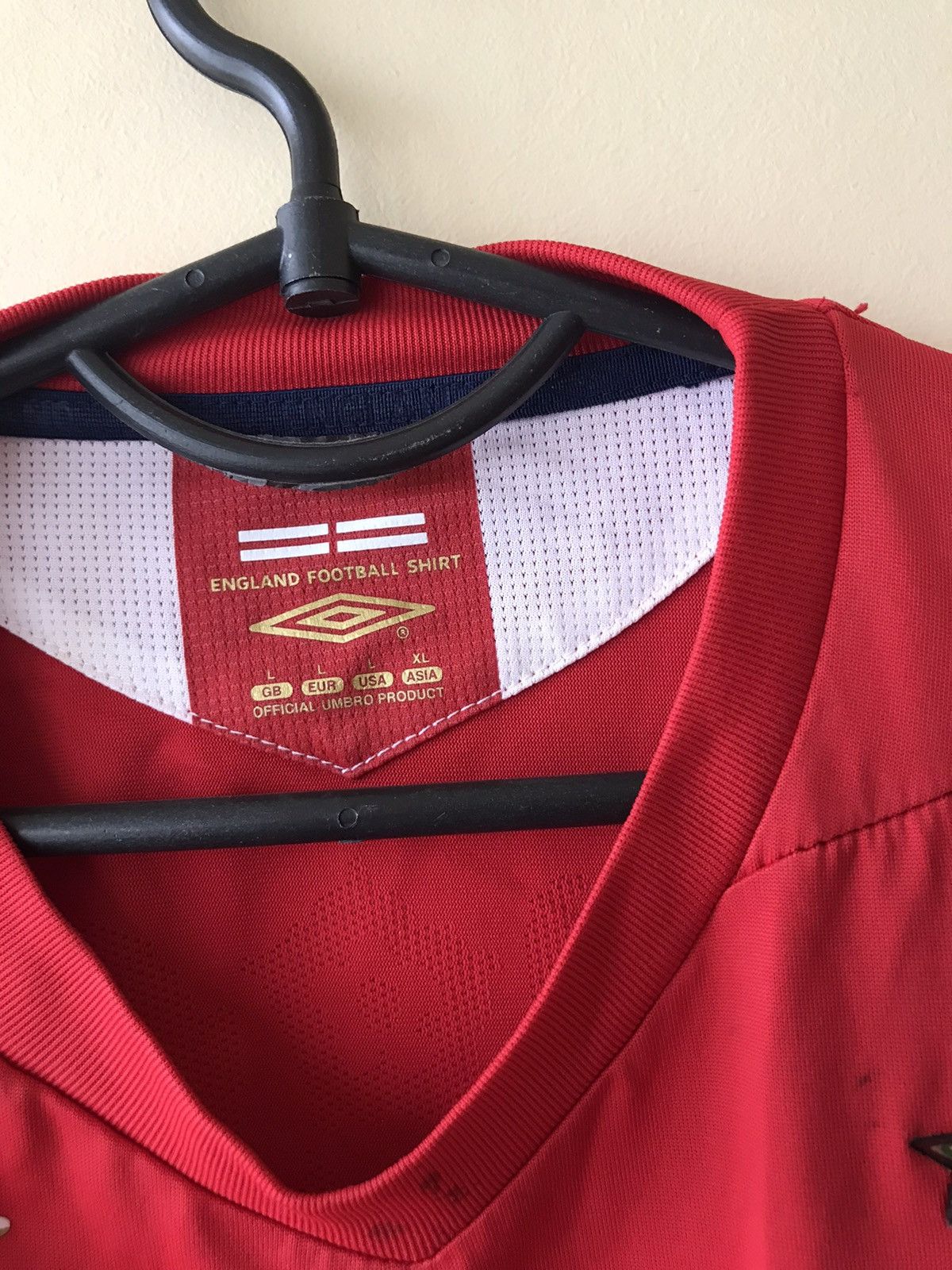 Umbro × Vintage 2006 2008 England Umbro Vintage Away Soccer Jersey Kit Shirt Size US L / EU 52-54 / 3 - 6 Thumbnail