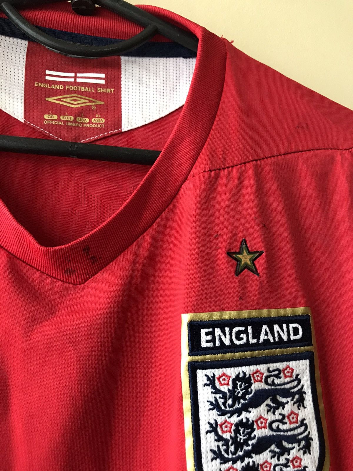 Umbro × Vintage 2006 2008 England Umbro Vintage Away Soccer Jersey Kit Shirt Size US L / EU 52-54 / 3 - 4 Thumbnail