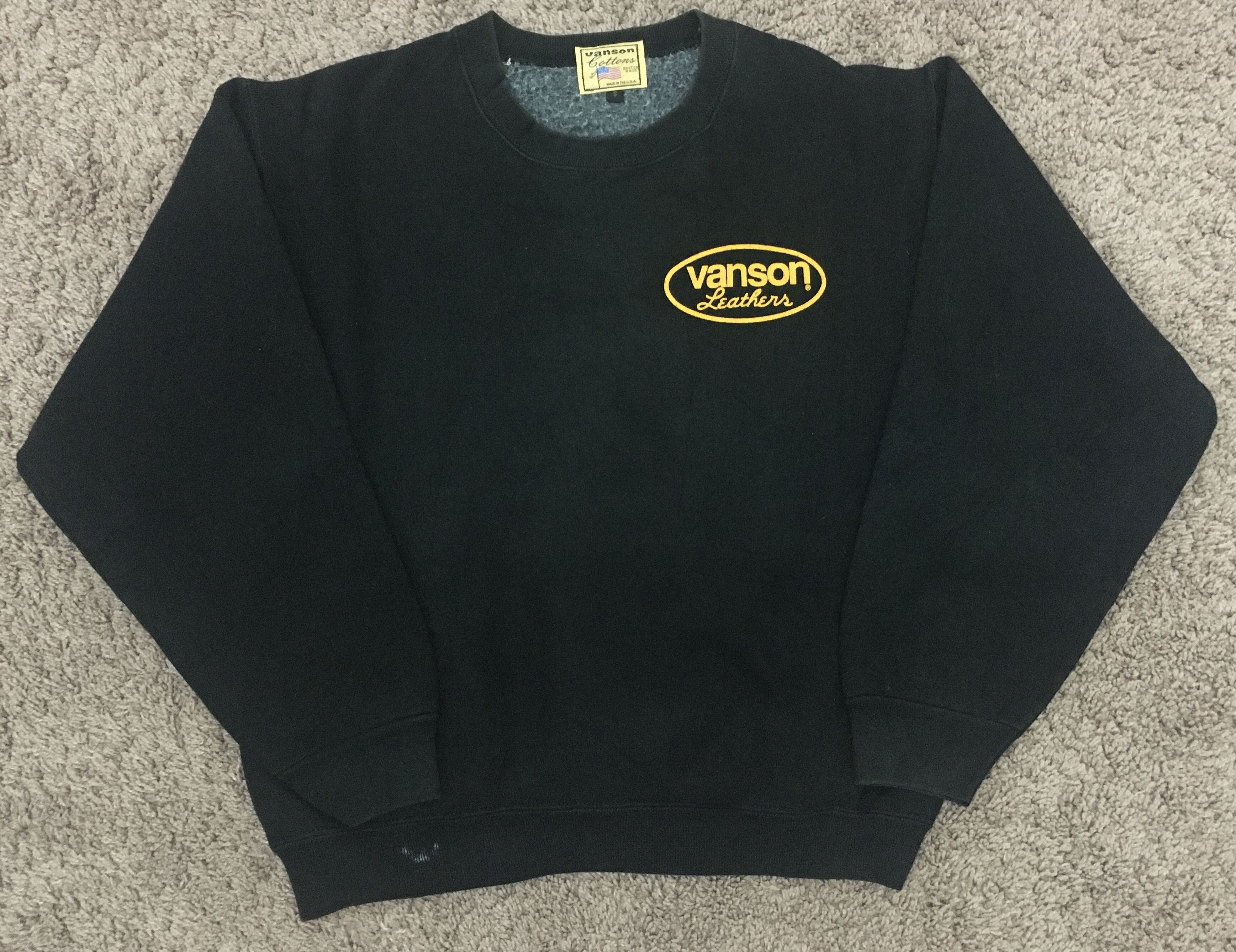 Vanson Leathers 90s vanson leather logo sweatshirt Size US S / EU 44-46 / 1 - 1 Thumbnail