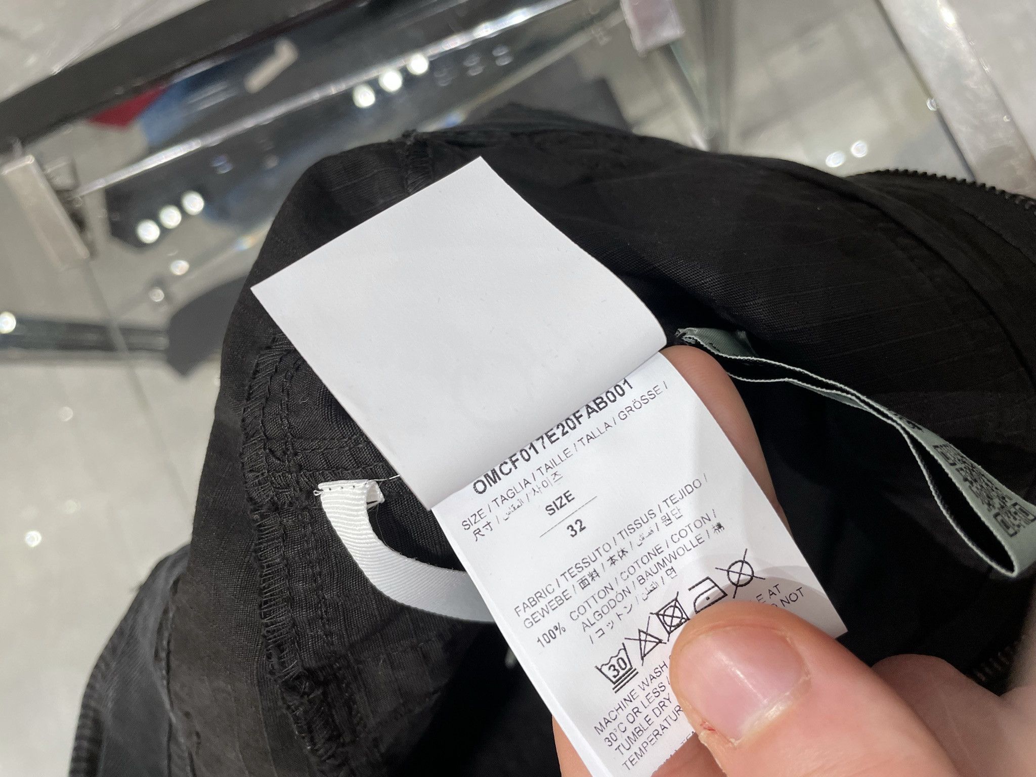 Off-White Cotton Straight Leg Jeans Size US 32 / EU 48 - 7 Thumbnail