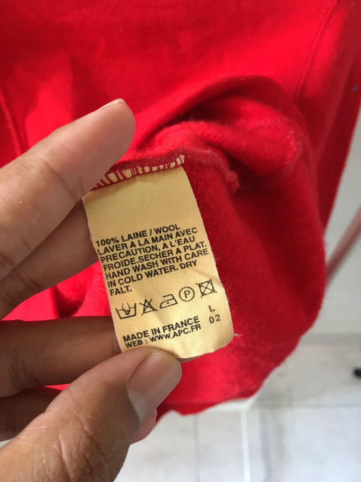 A.P.C. Red wool hoodie Size US M / EU 48-50 / 2 - 5 Thumbnail