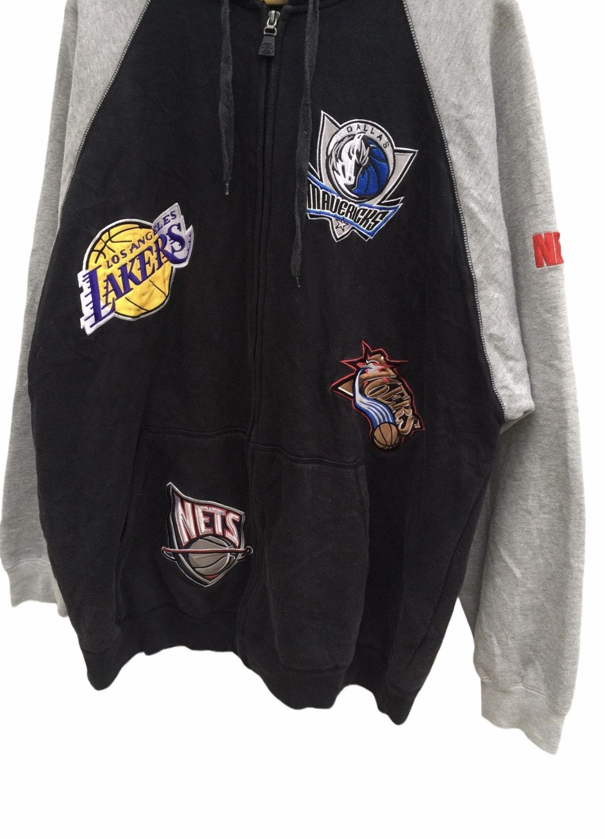 Sports Specialties NBA Team Embroidery Hoodie Jacket LA Lakers 76ers Size US XXL / EU 58 / 5 - 3 Thumbnail