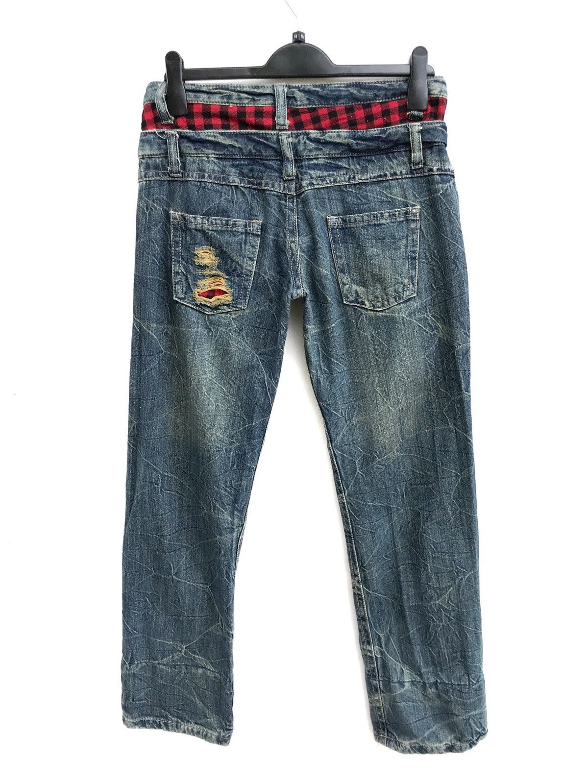 Japanese Brand Japanese Brand Distressed Ripped Double Waist Kapital Style Size US 29 - 2 Thumbnail