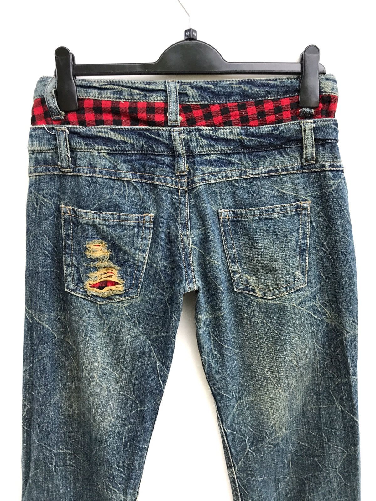 Japanese Brand Japanese Brand Distressed Ripped Double Waist Kapital Style Size US 29 - 5 Thumbnail