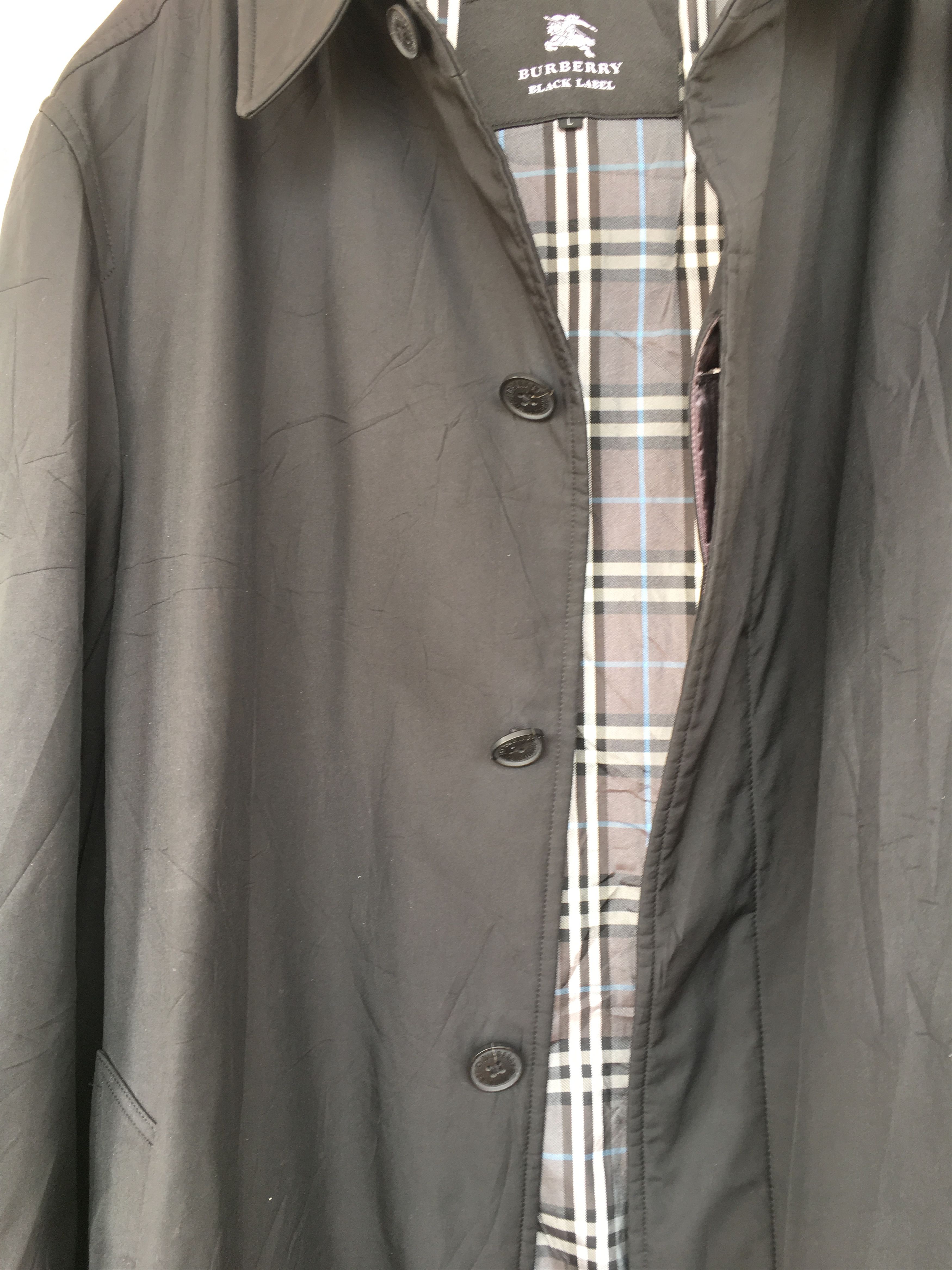 Burberry black long coat Size US L / EU 52-54 / 3 - 3 Thumbnail