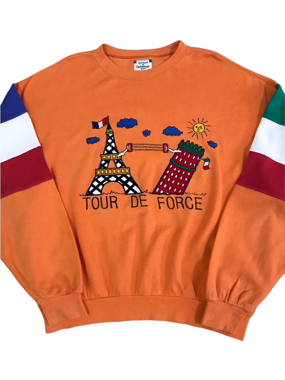 Jean Charles De Castelbajac × Vintage Jean Charles De Castelbajac Tour De Force Hand Knit Sweater Size US L / EU 52-54 / 3 - 3 Thumbnail