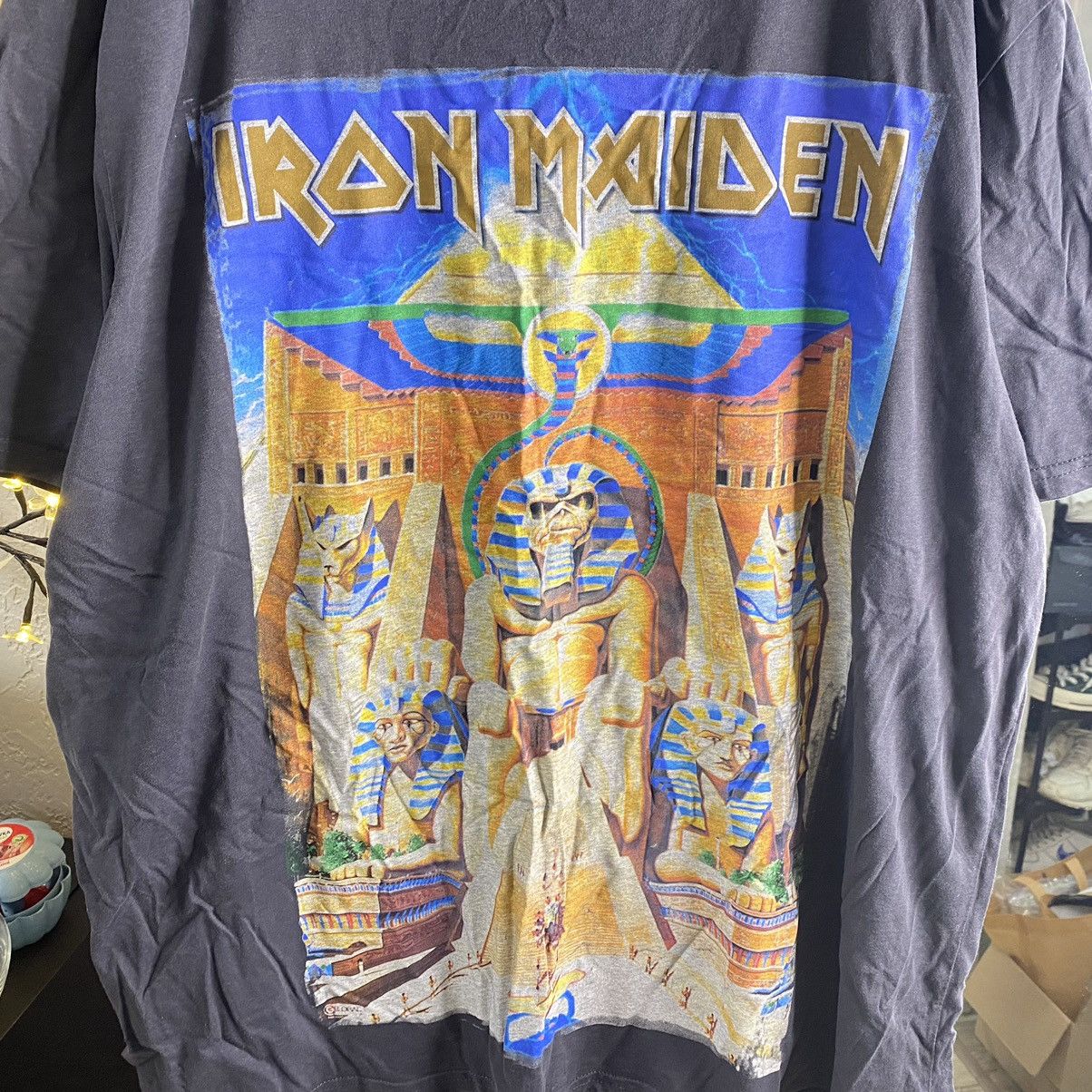 Iron Maiden IRON MAIDEN Y2K EGYPT SFINKS PROMO TOUR BOZY FIT T SHIRT Size US XL / EU 56 / 4 - 2 Thumbnail